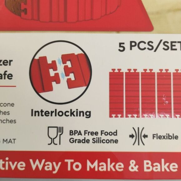 Shake N Bake Custom Mold Silicone Baking Mat and Baking Accessories Tool NWT - Picture 12 of 16